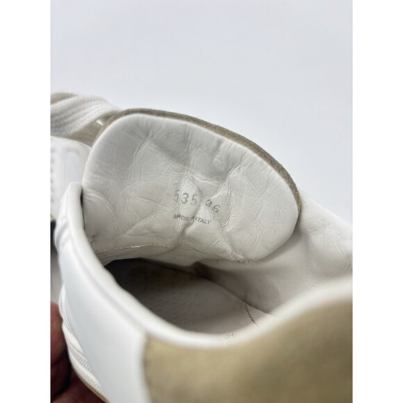LUXURY PRADA DOWNTOWN SNEAKERS SHOES  BEIGE SUEDE Size 36